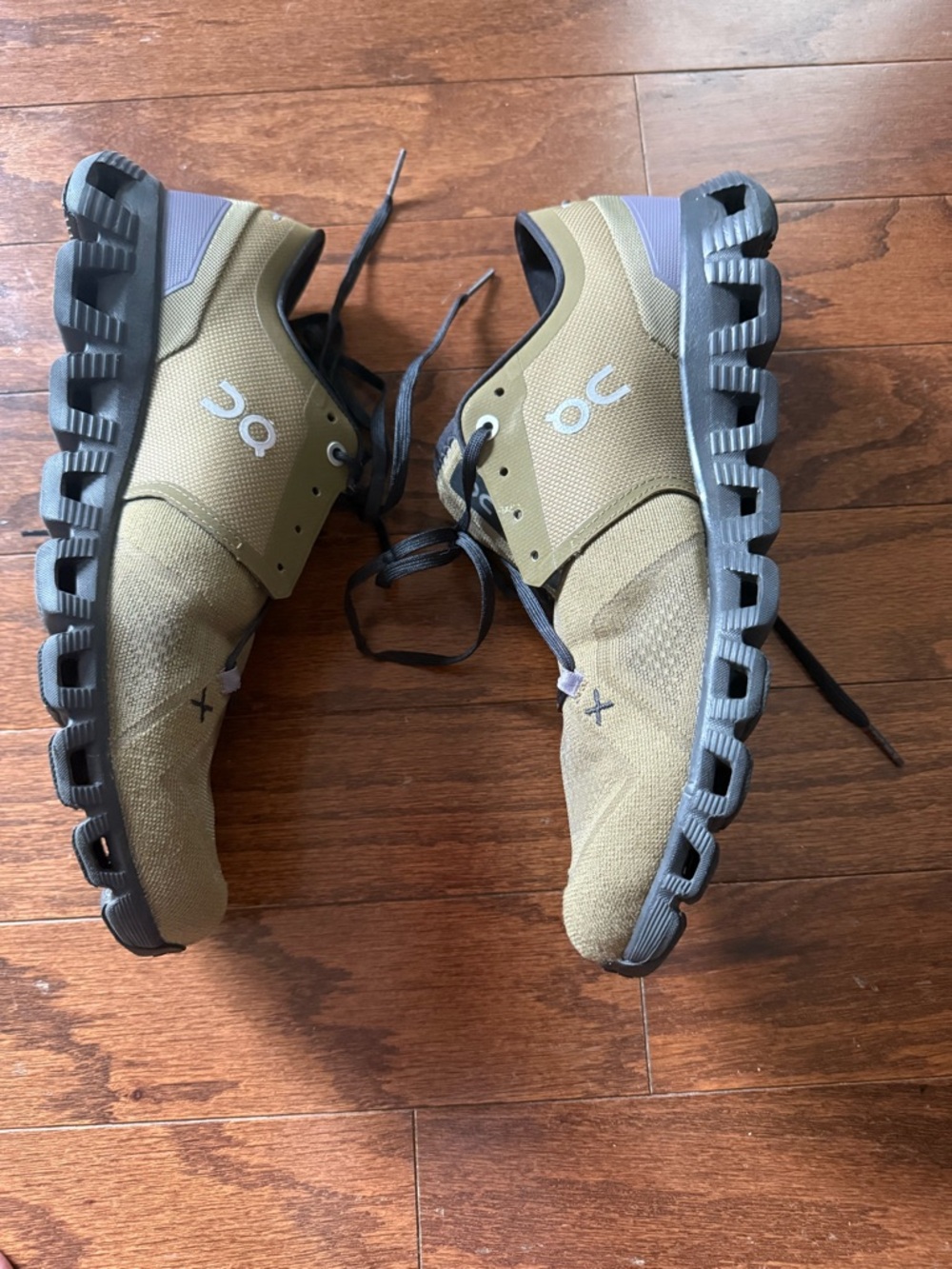 On Running Men's Cloud X3 Shoes - Olive & Gray size 10.5 EUC
